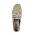 thumbnail image 3 of Rugged Shark Men's Classic Boat Shoes, Genuine Leather with Odor Control Technology, Taupe Grey, Men's Size 9.5, 3 of 6