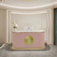 thumbnail image 4 of Lectern Podium Reception Desks Beauty Salon Office Shop Coffee Bar Counter Table Cashier Desk Diy Mostrador Tienda Furniture My Lux Decor Round, 4 of 7