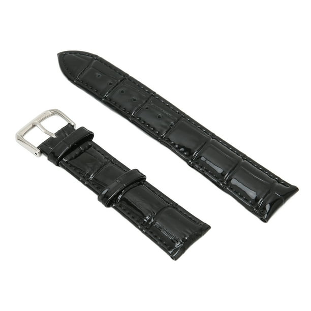 Correa De Reloj Con Hebilla, Uso Cómodo, Correa De Reloj De Repuesto Negra A Prueba De Humedad, Cuero De PU Para Tienda De Relojes, Uso Doméstico