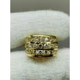 thumbnail image 4 of Dreamofdazzles Jewels 5.00 Ctw Round Cut White Diamond Wedding Anniversary Engagement Band Mens Ring 14K Yellow Gold Plated 925 Sterling Silver 925 Sterling Silver -8, 4 of 4