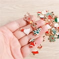 thumbnail image 3 of 10pcs/lot Mix Enamel Christmas Charms for Jewelry Making Santa Claus Gloves Tree Charms Xmas Gifts DIY Handmade Jewelry Making, 3 of 4