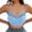 Blue, variant on Women’s Fishnet Crop Top – Hollow Out Lace Push Up Bra, Breathable, Multi‑Color, Lounge or Wear Out Black M