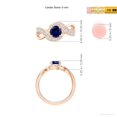 thumbnail image 5 of ANGARA Lab Grown 1 Ct Solitaire Blue Sapphire Infinity Promise Ring for Women in 14K Rose Gold (Size-6mm) | September Birthstone, Anniversary, Jewelry Gift for Women | Lab-Grown Blue Sapphire Ring, 5 of 8