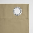 thumbnail image 3 of Sun Zero Nolan Energy Efficient Blackout Grommet Single Curtain Panel, 54" x 84", Taupe, 3 of 9