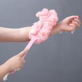 thumbnail image 6 of Long Handle Back Scrubber Body Shower Brush Bath Sponge for Bathroom, Pink, 6 of 7