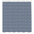 thumbnail image 2 of Ambesonne Ikat Shower Curtain, Circles Dots, 69"Wx84"L, Dark Blue White, 2 of 4