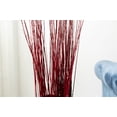 thumbnail image 3 of Green Floral Craft | 90-100 Stem Dried Asian Willow Decorative Branches 4-5 Feet Tall Floor Vase Filler (Wine Red), 3 of 5