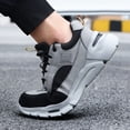 thumbnail image 5 of safety shoes mens women work men boots men's lightweight sneaker steel toe light workshoes ladies security lace up without cap breathable black sneakers women's non slip sporty buty robocze meskie cre, 5 of 7
