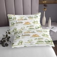 thumbnail image 3 of Rustic Train Queen Bedspread Set Green Botancial Tree Print Quilt Set,Cottage Country Landscape Coverlet Set Nature Art Farmhouse Decor Bedding Set for Kids Boys Girls, 3 of 5