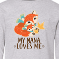 thumbnail image 4 of Inktastic My Nana Loves Me Gift Cute Fox Long Sleeve Youth T-Shirt, 4 of 5