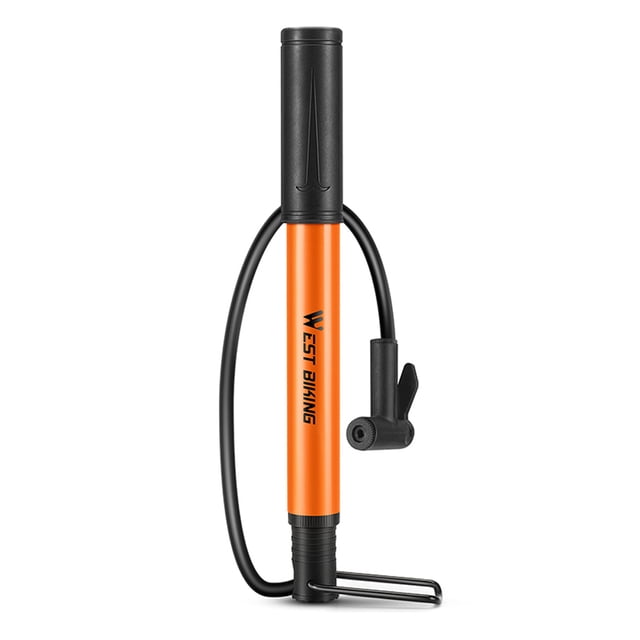 Inflador Bomba de neumático de bicicleta de pie de 90PSI, inflador de bicicleta de montaña portátil, WEST BIKING Inflador