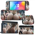 thumbnail image 3 of KIPLINK Nintendo Switch OLED Skin Decal – Full Body Vinyl Cover, Anti-Scratch, Bubble-Free Installation, Blue Flame & Creative Designs, 3 of 32