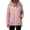 Pink, variant on Sevevn Women Lightweight Hooded Rain Jacket Casual Zip Up Windbreaker Waterproof Outdoor Coat Long Sleeve Drawstring Jacket with Pockets for Travel Hiking Daily Wear Black M