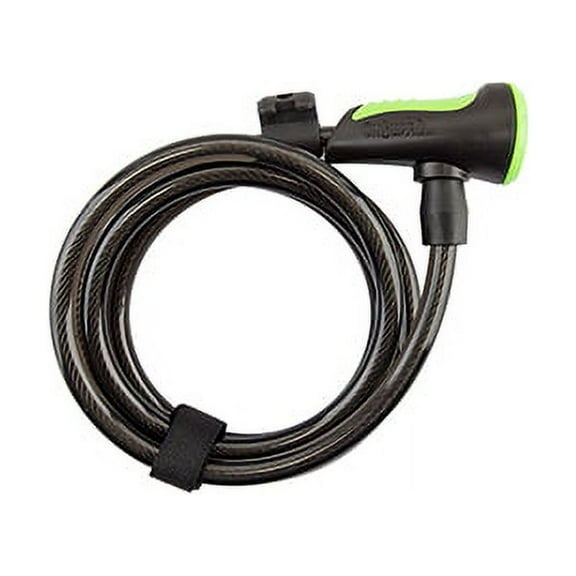 ONGUARD LOCK OG CBL 8157 NEON KEY COIL 6fx10mm w/BRKT GN