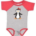 thumbnail image 3 of Inktastic Cute Penguin, Girl Penguin With Red Ribbon Boys or Girls Baby Bodysuit, 3 of 5