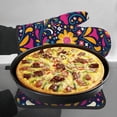thumbnail image 7 of Bingfone Cinco De Mayo Floral Print Oven Mitts Pot Holders Set 2 PCS for Kitchen for Cooking Grilling Baking BBQ Pot Holders Cook Essentials, 7 of 7