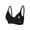 Black, variant on Sleep Postpartum Bras for Breastfeeding Wirefree Maternity V Neck Bra Comfortable Bralette Brown L