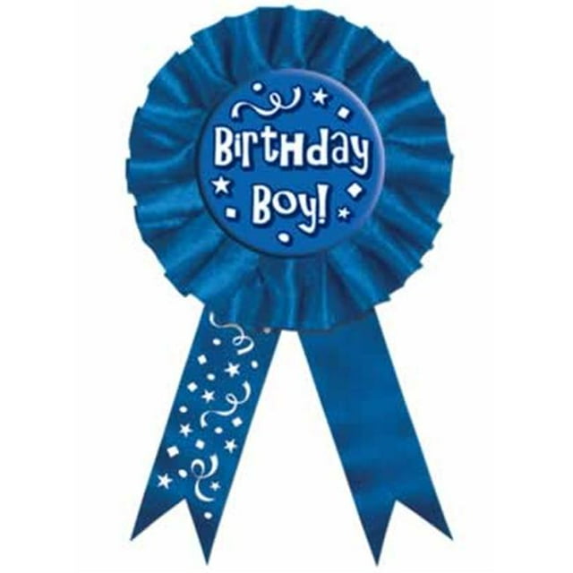 Beistle - 60416 - Ruban de Récompense Anniversaire Garçon - Lot de 6