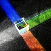 Cheers US 3Pcs Set Optical Glass X Cube Prism RGB Dispersion Prism for and Decoration Same Size