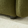 thumbnail image 6 of Wiilayok 33.5"D x 37.75"W Teddy Cloud Sofa Couch, Comfy Upholstered Sherpa Deep Seat Boucle Sofa, Cozy Modern Single Couch with 1 Pillows, Loveseat for Living Room Apartment Office, Green, 6 of 8