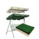 thumbnail image 1 of Techo de repuesto para columpio de jardín, resistente al sol, tamaño 190x132x15CM (verde + Beige), 2 uds., 1 of 4