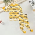 thumbnail image 5 of TOWED22 Toddler Baby Boy Fall Winter Clothes 2pcs Long Sleeve T-Shirt Pocket Joggers Pants Cotton Graphic Outfits Casual Clothing(Yellow,2-3 Y), 5 of 9