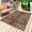Dark Yellow Dark Brown, variant on Leopard Printed Outdoor Rug 4x6 Ft - Reversible Patio Rug Outdoor Camping Rugs, Modern Animals Textured Brown Washable Indoor Outdoor Area Rugs, Non-Slip Outdoor Carpet Runner for Deck/Porch