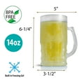 Wyndham House 14oz Beer Mug with Freezing Gel.