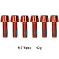 thumbnail image 4 of ziyahi Lot de 6 Vis de Potence de Vélo en Acier Inoxydable Ressorts Hexagonaux Pièces de Rechange Rouge M6 1Ensemble, 4 of 6