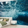 thumbnail image 2 of Peel and Stick Wallpaper Underwater Bubbles Modern Art Wall Mural Decor Self Adhesive and Removable 69in x 98in, 2 of 8