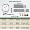 thumbnail image 2 of Correas de reloj de malla para hombres y mujeres, correa de reloj de acero inoxidable con liberación rápida y herramientas (22 mm, plateado), 2 of 7