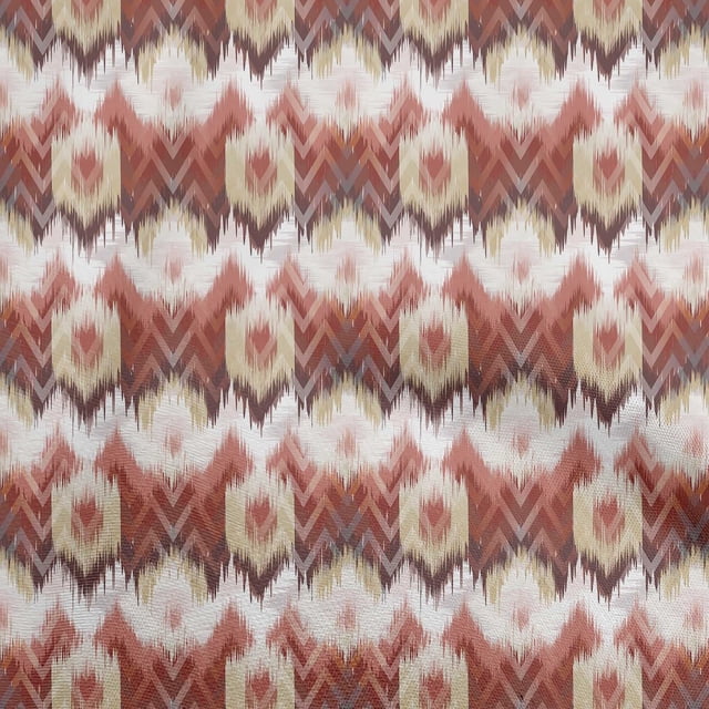 oneOone Rayon Dark Rose Brown Fabric Flame Stitch Craft Projects Decor Fabric Printed By The Yard 56 Inch Wide