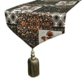 thumbnail image 1 of The HomeCentric Decorative Brown Table Runner 14 x 36 inch Floral Pattern Contemporary Style - Niloufar, 1 of 5