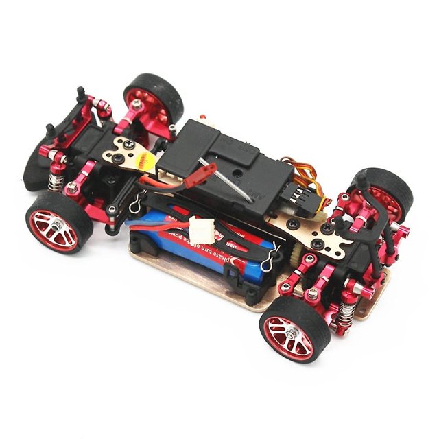 Llanta De Rueda De Metal Juego De Neumáticos De Goma Para Wltoys K989 Mini-z 1/28 Rc Car,4 Afortunado Sencillez