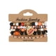 thumbnail image 2 of Decoraciones de Halloween, conjuntos de pulseras de Halloween, paquete de pulseras góticas de cuentas en capas, pulsera elástica apilable con diseño de calabaza araneida y fantasma espeluznante para a, 2 of 6