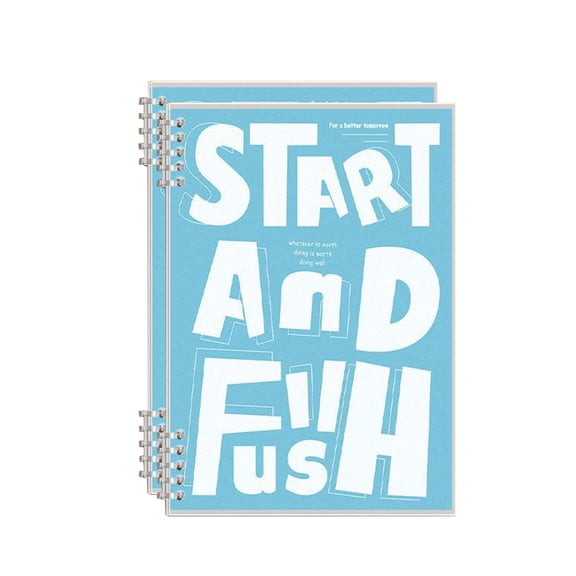 Dengmore Notebook Journal Pack Of Two Vintage Loose-leaf Detachable Notebook Horizontal Lines New Notepad Journal Planner Office School Supplies