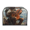 thumbnail image 2 of Lsque Western Guitar Cowboy Print 4 Slice Toaster Cover , Kitchen Appliance Dustproof Protector , Toaster Protector Dustproof Kitchen Appliance Cover, 2 of 7