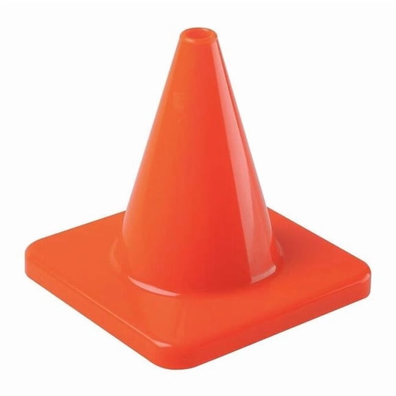 Traffic Cone, PVC, Non-Reflective, 12 in Height, 2 lb, Orange