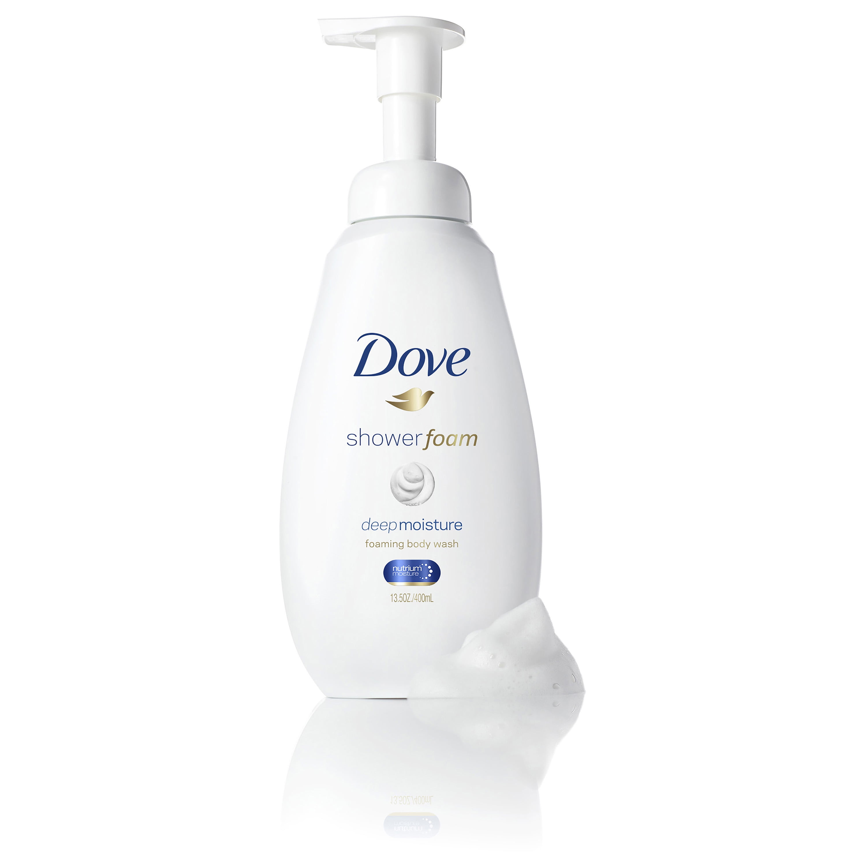 Dove Deep Moisture Shower Foam, 13.5 oz, Twin Pack