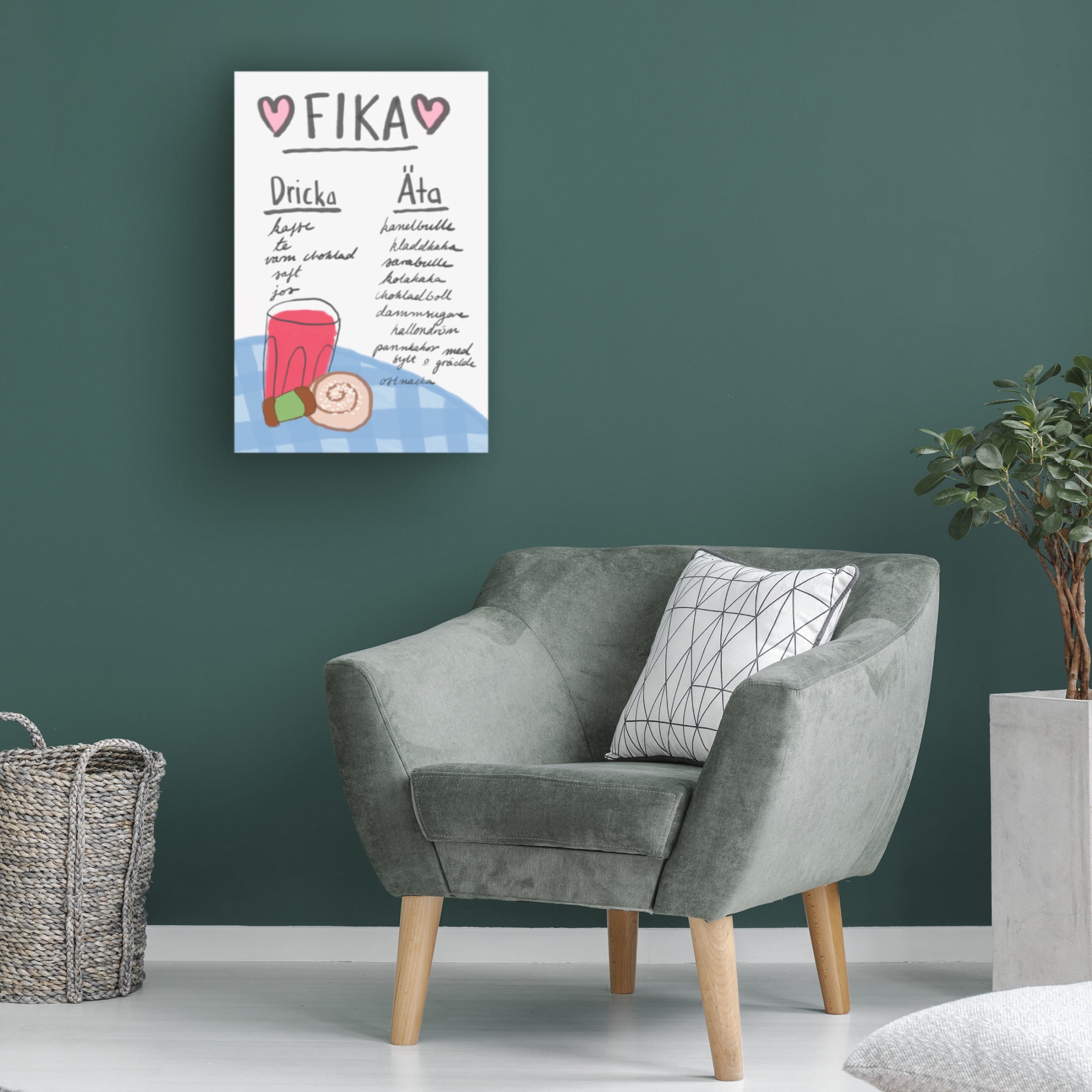 Trademark Fine Art Athene Fritsch  Fika Canvas Wall Art