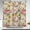Beige and Pink, variant on Boho Rustic Floral Black 140 GSM Faux Linen Shower Curtain, Vintage Morris Abstract Green Leaves Plant with Wildflowers Bathroom Decoration Shower Curtain Sets 72X72 in with Hooks