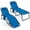 Navy, variant on Costway 2 PCS Folding Chaise Lounge Chair Portable Sun Lounger with Adjustable Backrest Gray
