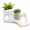 Brown, variant on Rongyun Funny Plant Pots, Lazy Guy Planter with Drainage Hole, Resin Face Planter Pot for Succulents and Cactus, Funny Flower Pot for Indoor Outdoor Home Office Garden Decor Gift (Red)