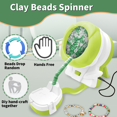 thumbnail image 3 of Bead Spinner for Bracelets Making, Gift for Girls, Clay Bead Spinner for Jewelry Making, Electric Bead Spinner with Needle and Thread for Making Necklace, Waist Crafts, Green, 3 of 7