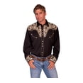 thumbnail image 2 of Scully P-634X-GLD-3X-B-T Mens Western Shirt - Gold, 3X, 2 of 2