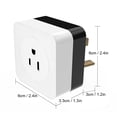 thumbnail image 4 of Inteprter Enchufe de EE. UU. Toma de corriente WiFi Control de voz Toma de corriente de control inalámbrico Toma de corriente inteligente para oficina en Electrodomésticos Inteprter HA005600-00, 4 of 6