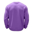 thumbnail image 3 of Men's Waffle Thermal Shirts Textured Underwear Tops, Lightweight Pullover Sweaters, Long Sleeve, Crew Neck Purple S, 3 of 4