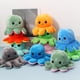 thumbnail image 2 of Muyoka Pulpo de peluche Reversible de doble cara, juguete con relleno de animales, juguete con tapa suave, regalo para cumplea帽os de San Valent铆n, 2 of 7