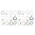 thumbnail image 3 of serony 12 Pieces Ankle Bracelets Creative Colour-fast Durable Comfortable Ankles Chains Exquisite Chic Girls Anklets for Dress Decor Type 4 Type 1 2Set, 3 of 6