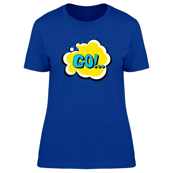 Go Comics Bubble Icon Effect T-Shirt Women -Image by Shutterstock, Female Large